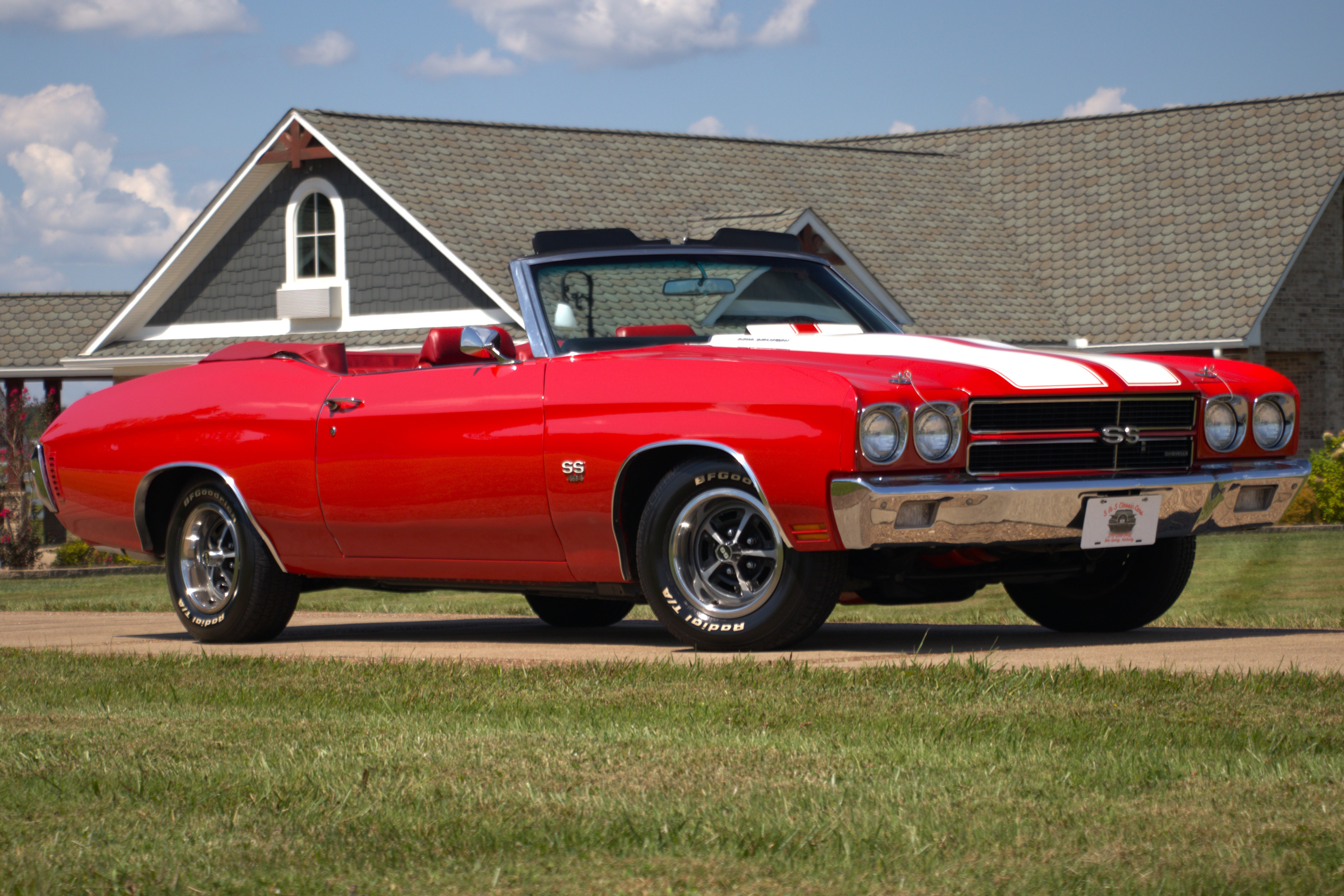 1970 Chevrolet Chevelle Convertible Cranberry Red - 7029